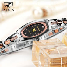 Женские часы Модные деловые женские водонепроницаемые автоматические механические наручные часы с низким MOQ Роскошные ручные часы с стальным ремешком